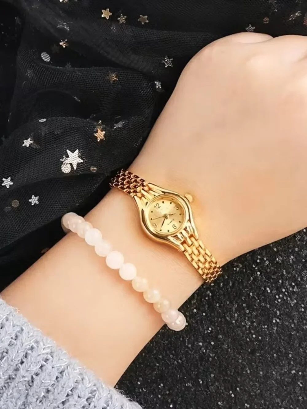 Women's Link Bracelet Watch Analog Quartz Dress Casual Fashion Wristwatch Access